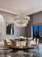 (48+36+24) Inch 3-Ring Modern Crystal Chandelier for Living Room Big Banquet Hall Chandelier Light-大吊灯-Manorlights