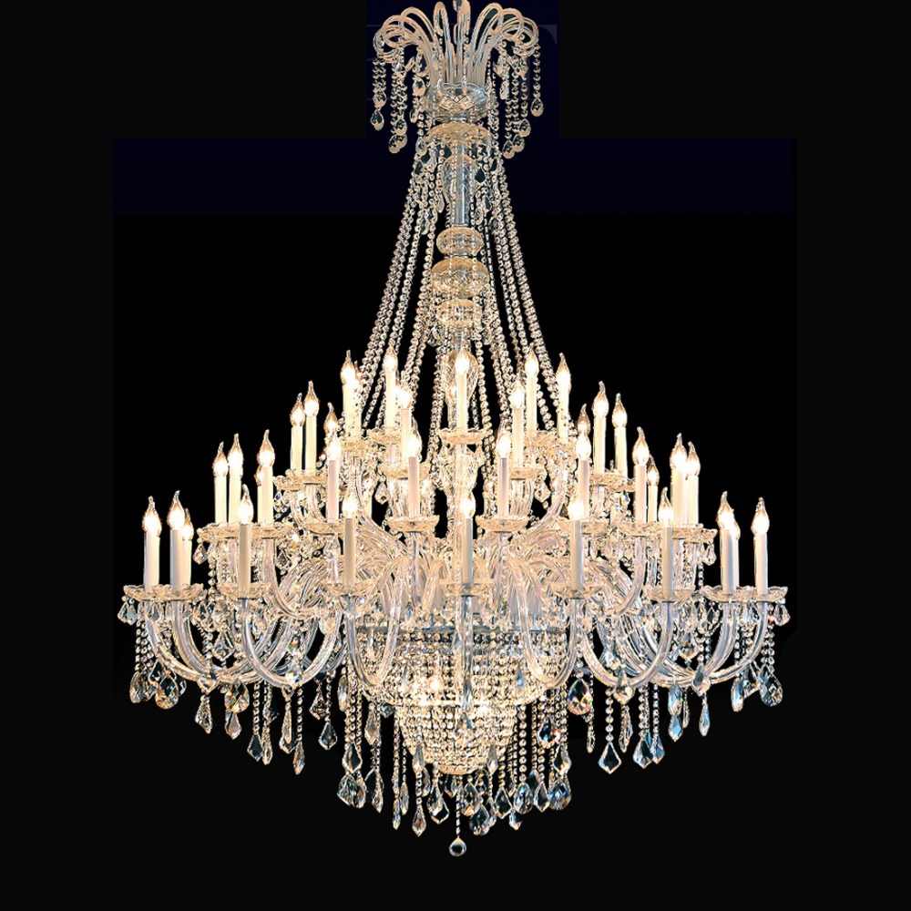 65 Lights Big Foyer Crystal Lighting 71X87 Inch Extra Large Chandelier for High Ceilings-大吊灯-Manorlights