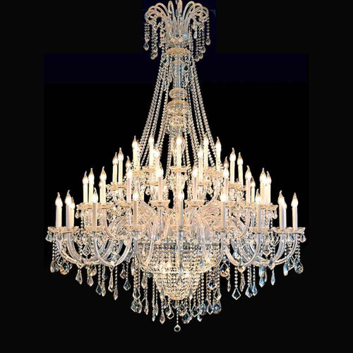 65 Lights Big Foyer Crystal Lighting 71X87 Inch Extra Large Chandelier for High Ceilings-大吊灯-Manorlights