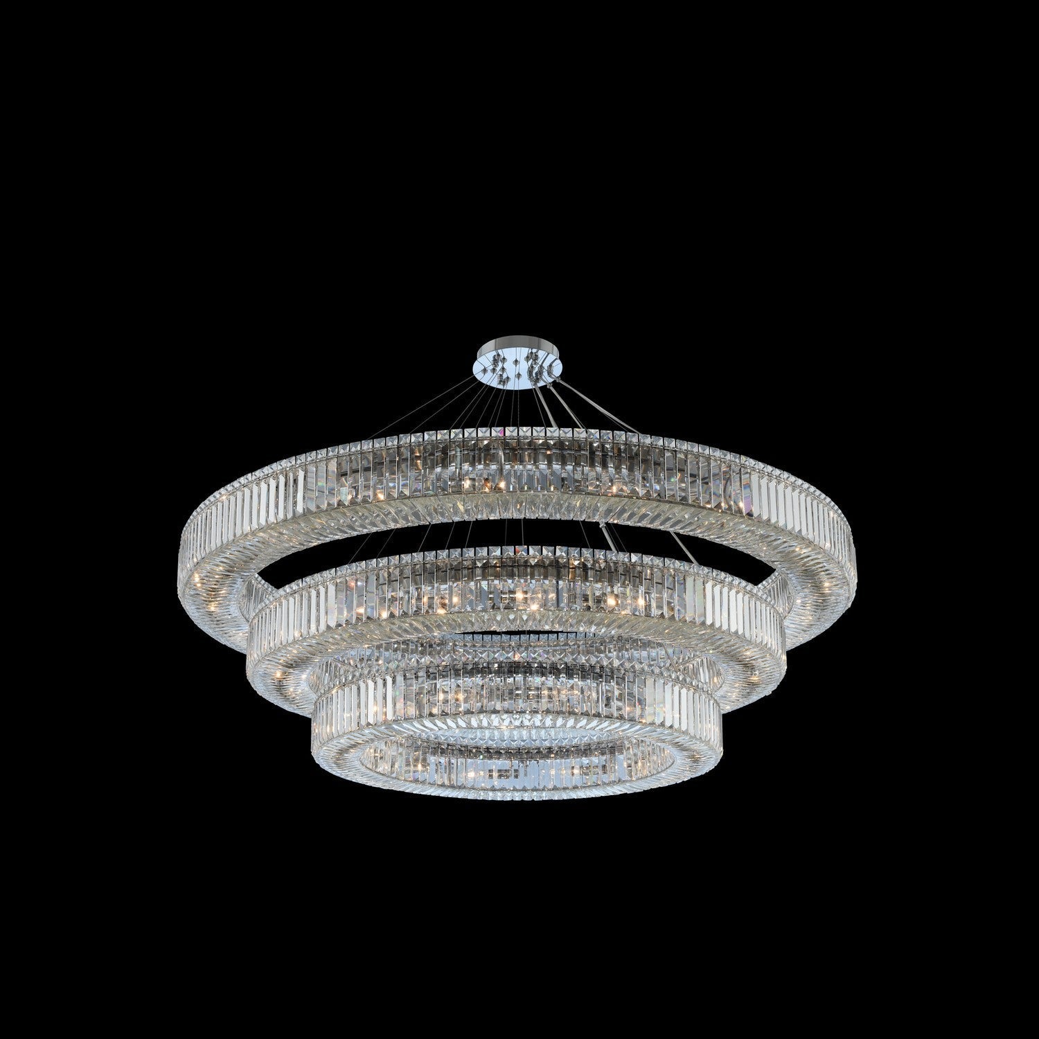 (60+47+36) Inch 3-Ring Modern Crystal Chandelier for Living Room Big Banquet Hall Chandelier Light-大吊灯-Manorlights
