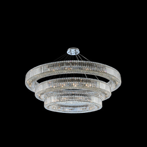 (60+47+36) Inch 3-Ring Modern Crystal Chandelier for Living Room Big Banquet Hall Chandelier Light-大吊灯-Manorlights