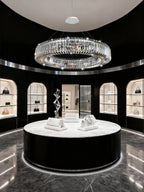 36 Inch Round Ring Chandelier Modern Crystal Chandelier for Bedroom-现代灯-Manorlights