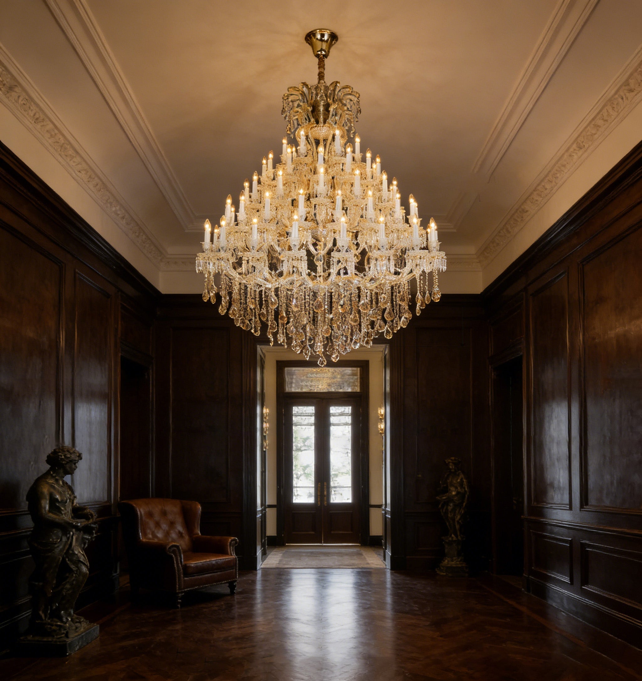66 Lights Big Maria Theresa Chandelier 60X71 Inch Large Foyer Chandelier-大吊灯-Manorlights