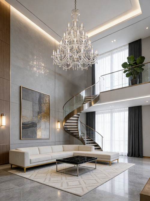 42 Lights Long Bohemia Style Chandelier 63"W 87"H-大吊灯-Manorlights