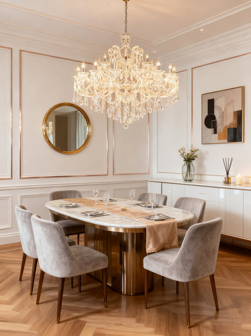 28 Lights Maria Theresa Chandelier for Wedding Hall 49"W 45" H-大吊灯-Manorlights