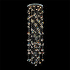 79'' Long Staircase Chandelier Modern Sparkling Crystal Lighting for High Ceilings-大吊灯-Manorlights