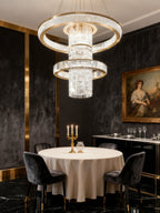 Large Modern Crystal Chandelier for Great Living Room 55"W 67"H-大吊灯-Manorlights