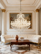 71X59 Inch Extra Wide Chandelier 49 Lights Big Chrome Maria Theresa Crystal Chandelier For Dining Room-大吊灯-Manorlights