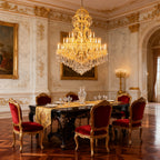 59X85 Inch Tall Chandelier for High Ceiling Foyers 48 Lights Gold Elegant Crystal Lighting-大吊灯-Manorlights