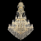 77X124 Inch Huge High Ceiling Chandelier 72 Lights Elegant Large Gold Maria Theresa Crystal Chandelier-大吊灯-Manorlights