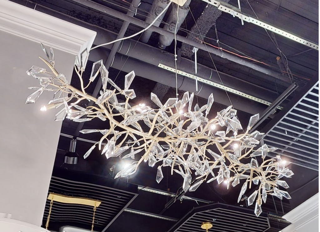 Kotta Twelve-Light Cut-Crystal Pendant Chandelier AJC-9281 - Manorlights