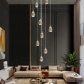 Sensa Crystal Stairwell Lighting for high ceiling staircase and foyer lighting