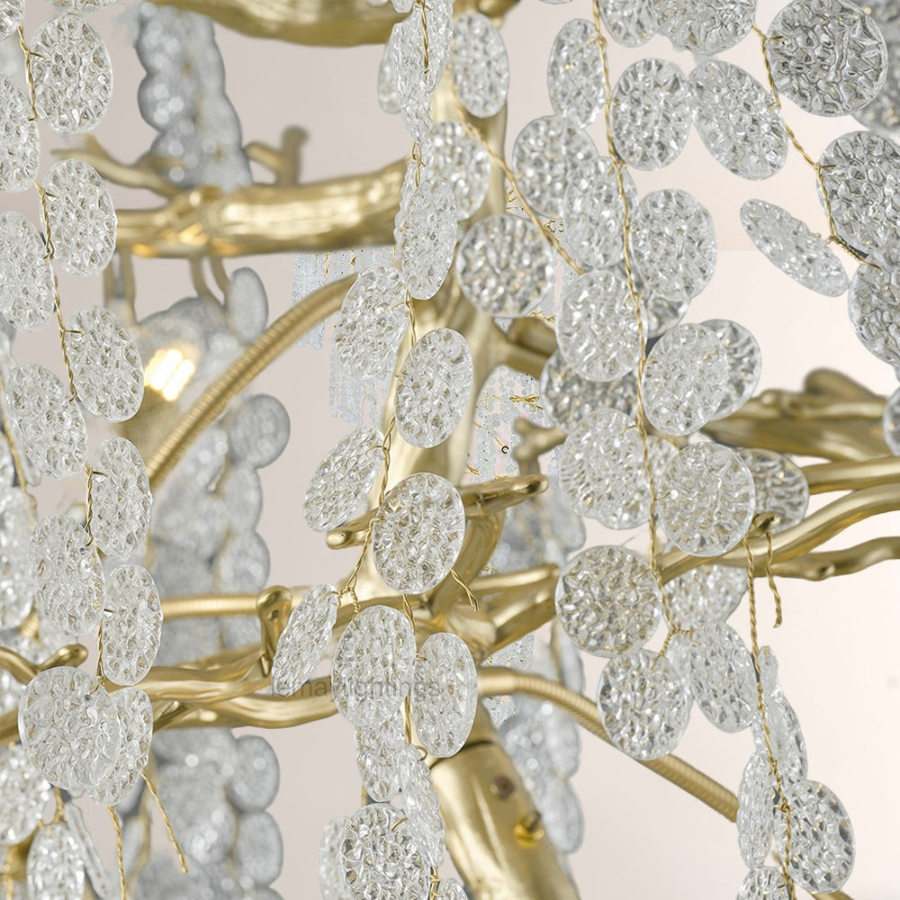 Shiro Noda Crystal Tree Branch Chandelier 95-Chandelier-Manorlights