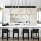 Solitaire Linear Chandelier 37'' 50'' 70'' 87" 120"W-Chandelier-Manorlights