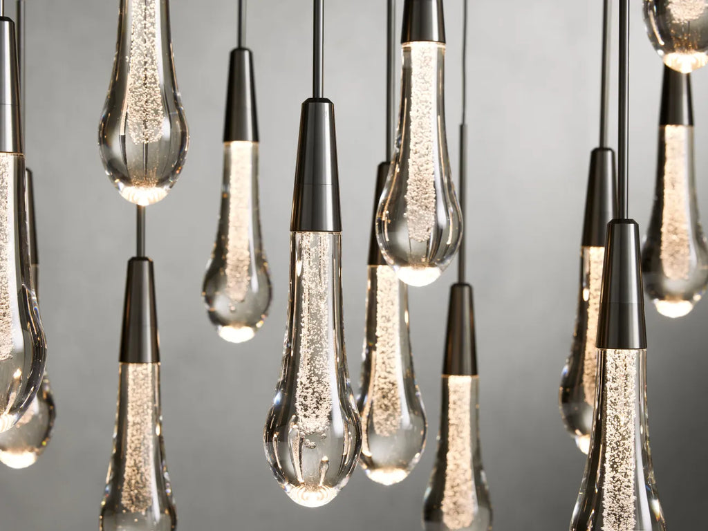 Solitaire Linear Chandelier 37'' 50'' 70'' 87" 120"W-Chandelier-Manorlights