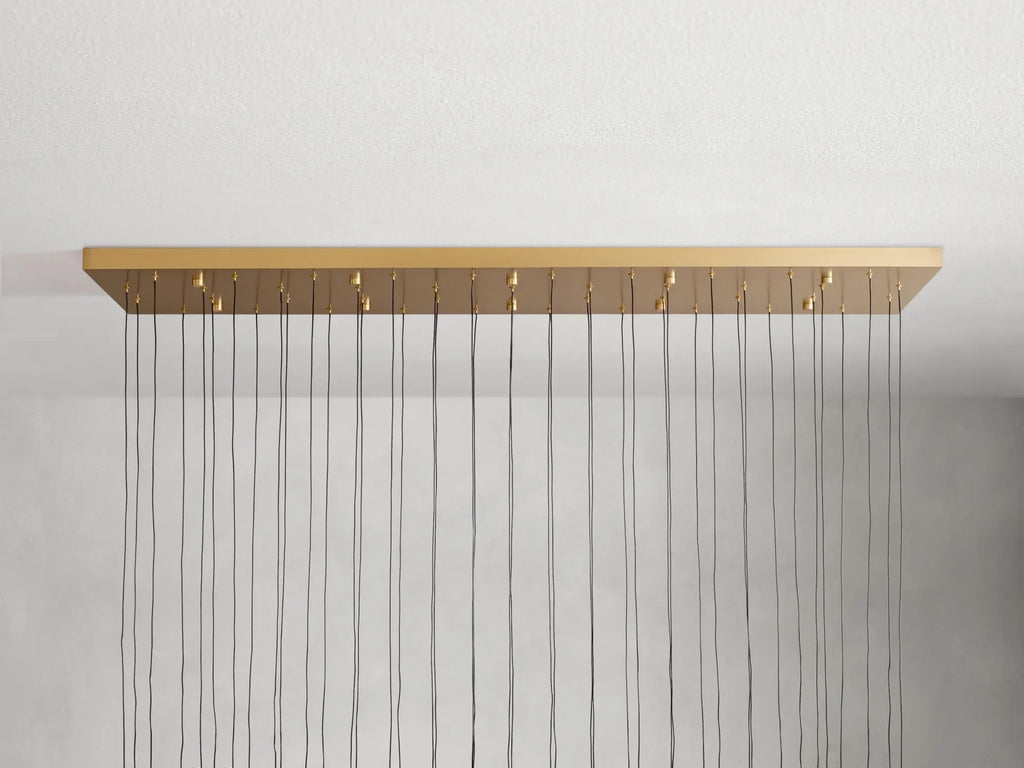 Solitaire Linear Chandelier 37'' 50'' 70'' 87" 120"W-Chandelier-Manorlights