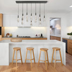 Solitaire Linear Chandelier 37'' 50'' 70'' 87" 120"W-Chandelier-Manorlights