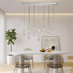 Solitaire Linear Chandelier 37'' 50'' 70'' 87" 120"W-Chandelier-Manorlights