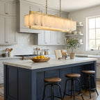 Premium Solstice Bar Alabaster Chandelier-Chandelier-Manorlights
