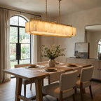 Premium Solstice Bar Alabaster Chandelier-Chandelier-Manorlights