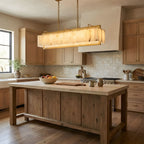 Premium Solstice Bar Alabaster Chandelier-Chandelier-Manorlights