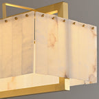 Premium Solstice Bar Alabaster Chandelier-Chandelier-Manorlights