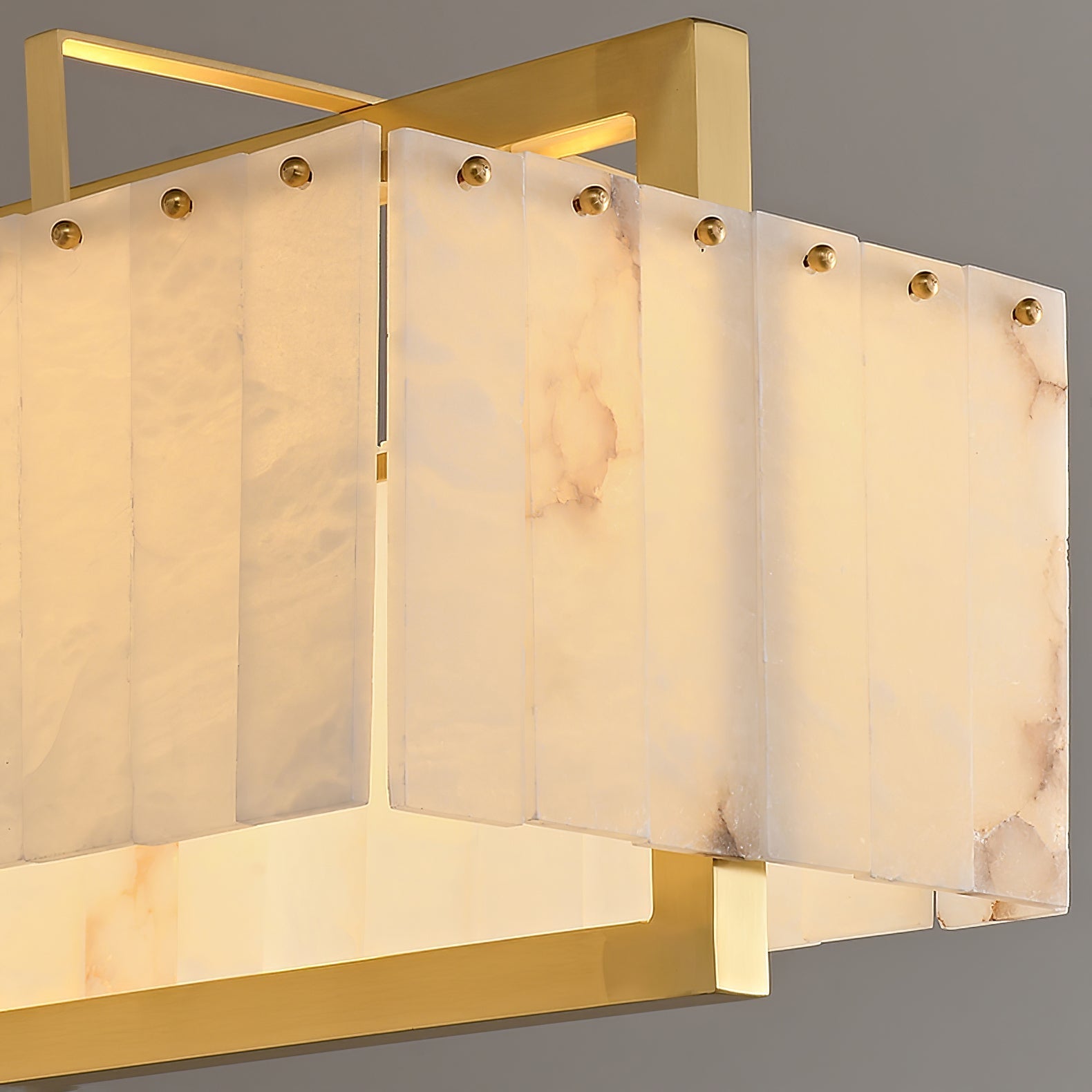 Premium Solstice Bar Alabaster Chandelier-Chandelier-Manorlights