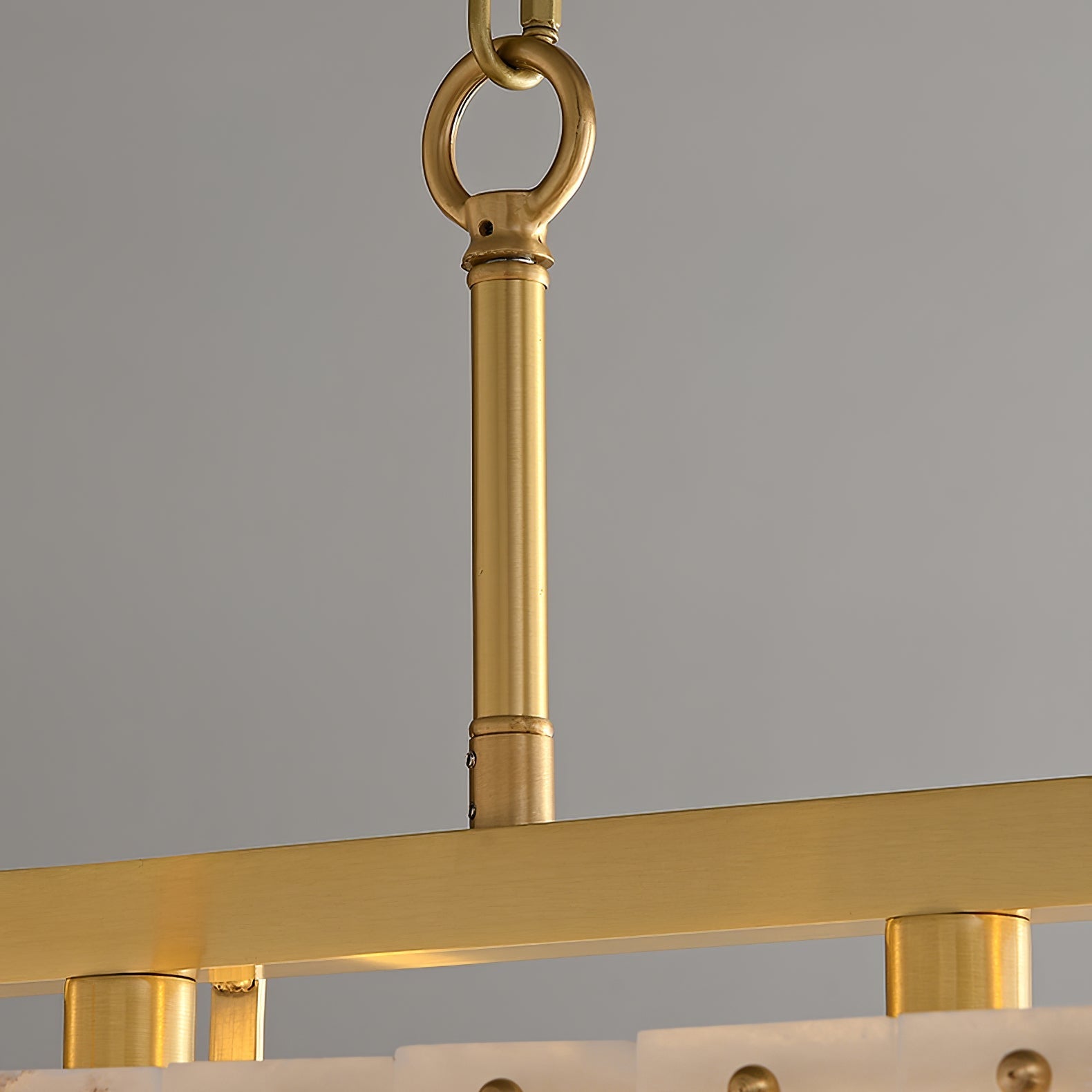 Premium Solstice Bar Alabaster Chandelier-Chandelier-Manorlights
