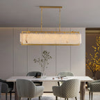 Premium Solstice Bar Alabaster Chandelier-Chandelier-Manorlights