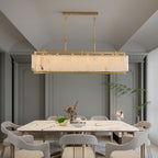 Premium Solstice Bar Alabaster Chandelier-Chandelier-Manorlights