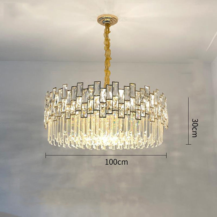 39.3 inch Palo round crystal chandelier