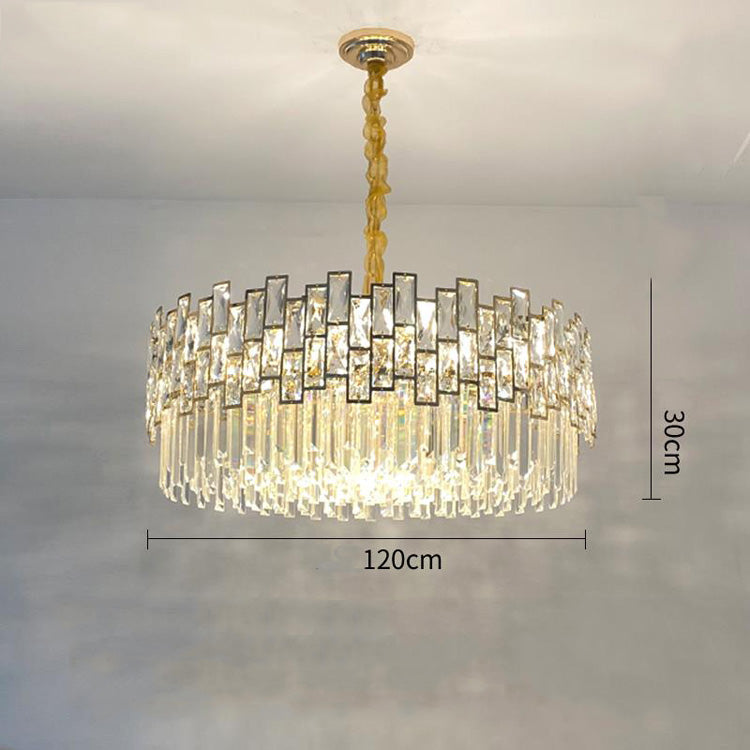 47.2 inch Palo large round crystal chandelier