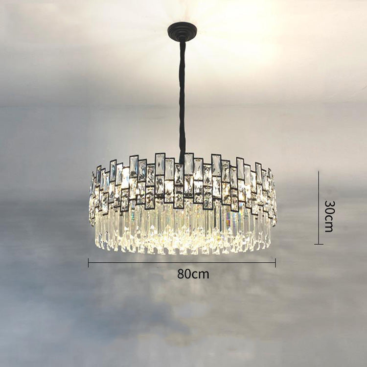 31.4 inch Palo round crystal chandelier