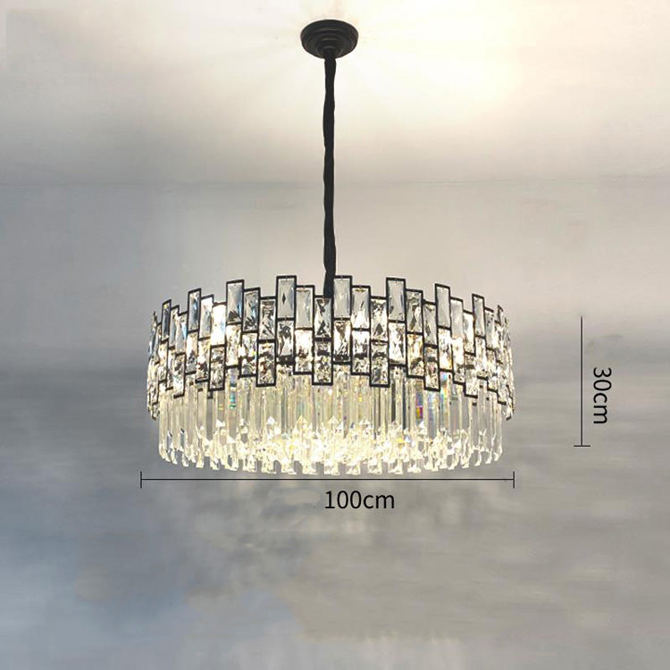 39.3 inch Palo round crystal chandelier