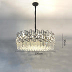 39.3 inch Palo round crystal chandelier