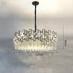 47.2 inch Palo large round crystal chandelier