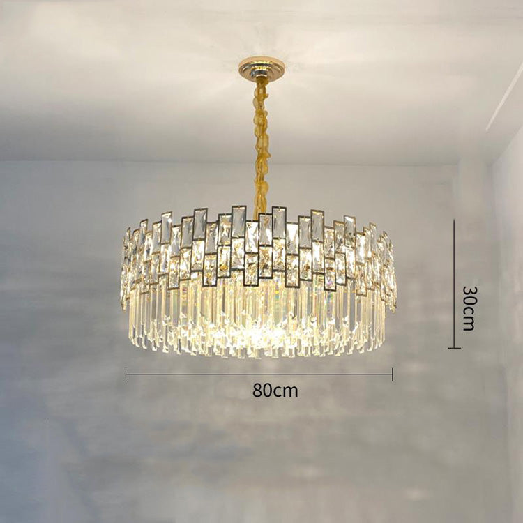 31.4 inch Palo round crystal chandelier