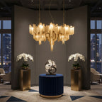 Stream Chain Chandelier-Chandelier-Manorlights