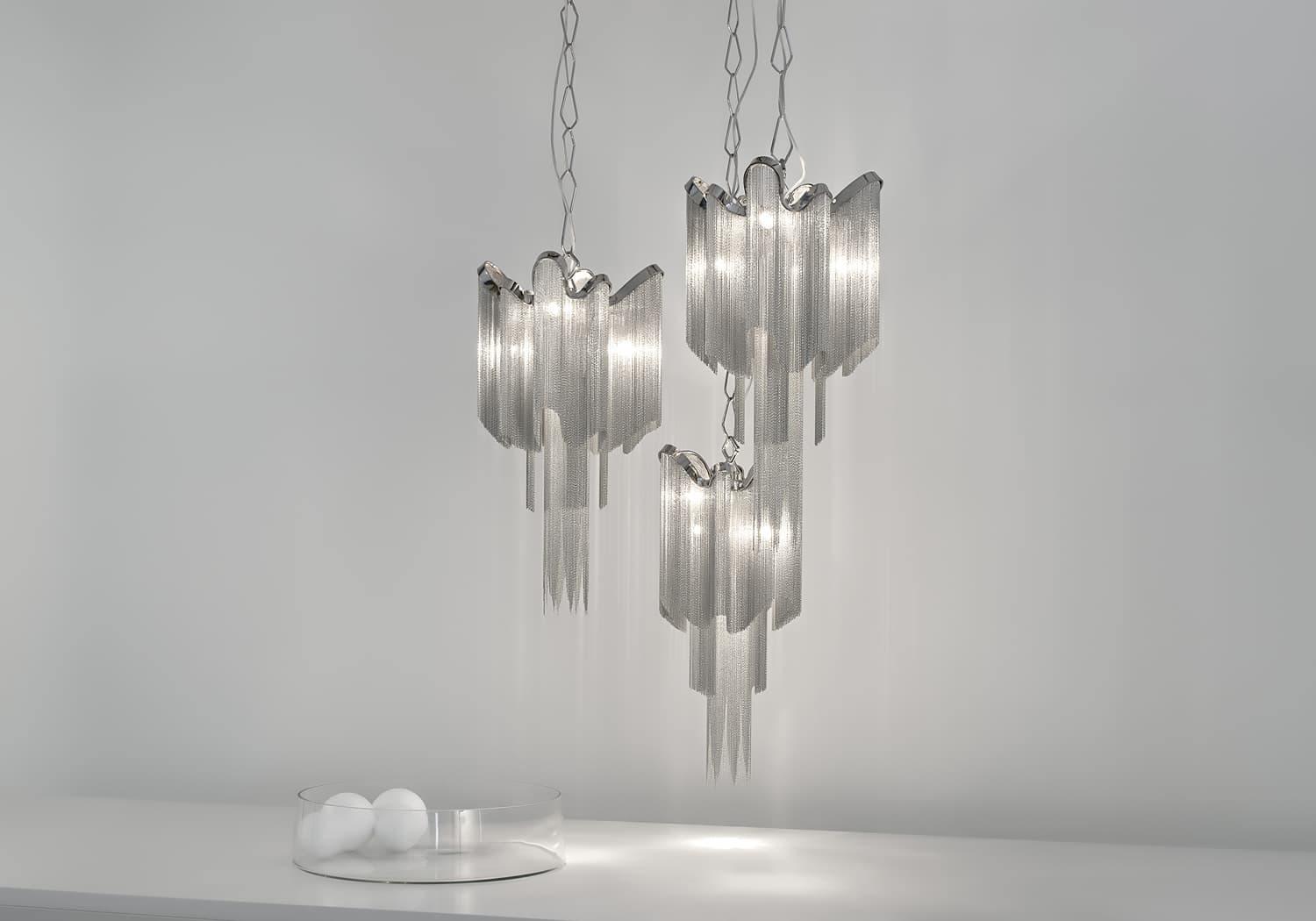 Stream Chain Chandelier-Chandelier-Manorlights