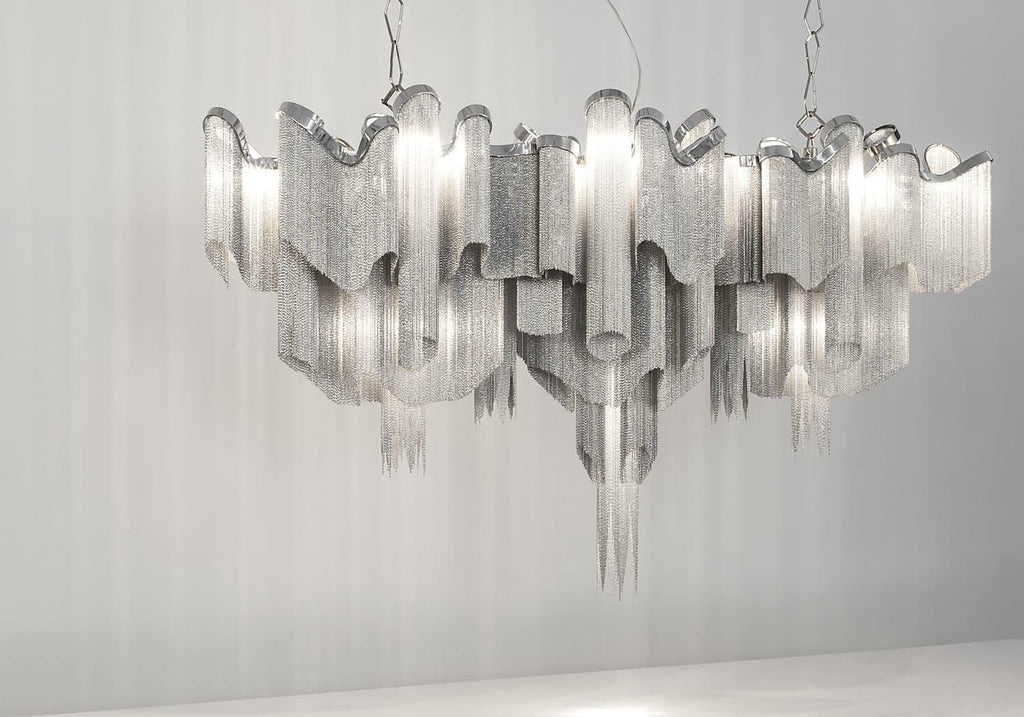 Stream Chain Chandelier-Chandelier-Manorlights