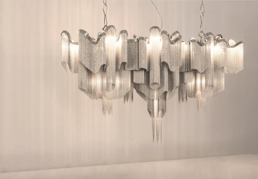 Stream Chain Chandelier-Chandelier-Manorlights