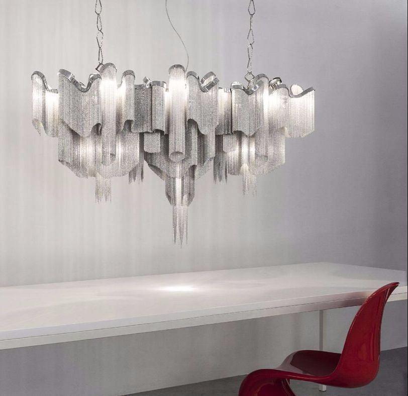 Stream Chain Chandelier-Chandelier-Manorlights