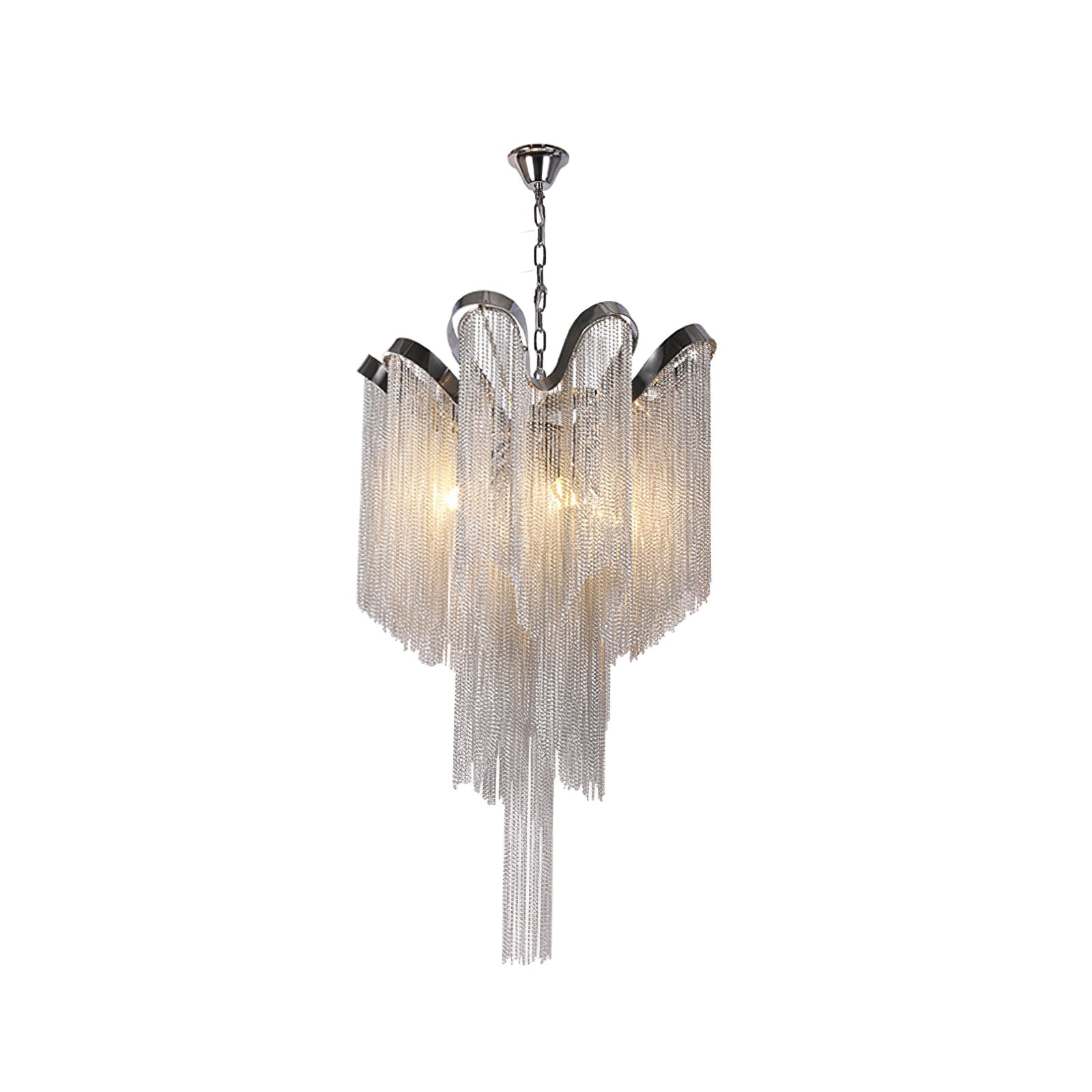 Stream Chain Chandelier-Chandelier-Manorlights
