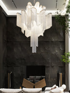 Stream Chain Chandelier-Chandelier-Manorlights