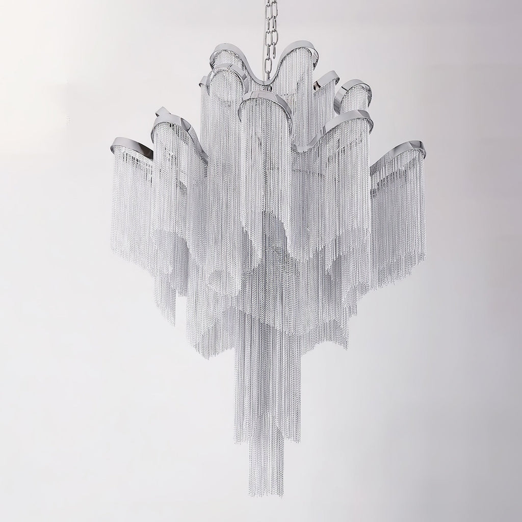 Stream Chain Chandelier-Chandelier-Manorlights