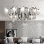 Stream Chain Chandelier-Chandelier-Manorlights