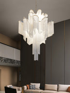 Stream Chain Chandelier-Chandelier-Manorlights