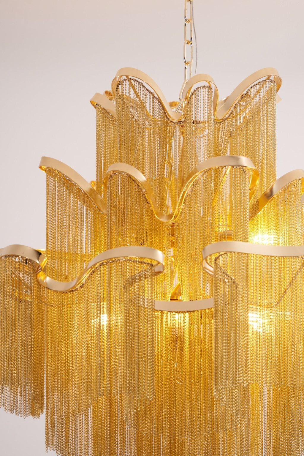 Stream Chain Chandelier-Chandelier-Manorlights