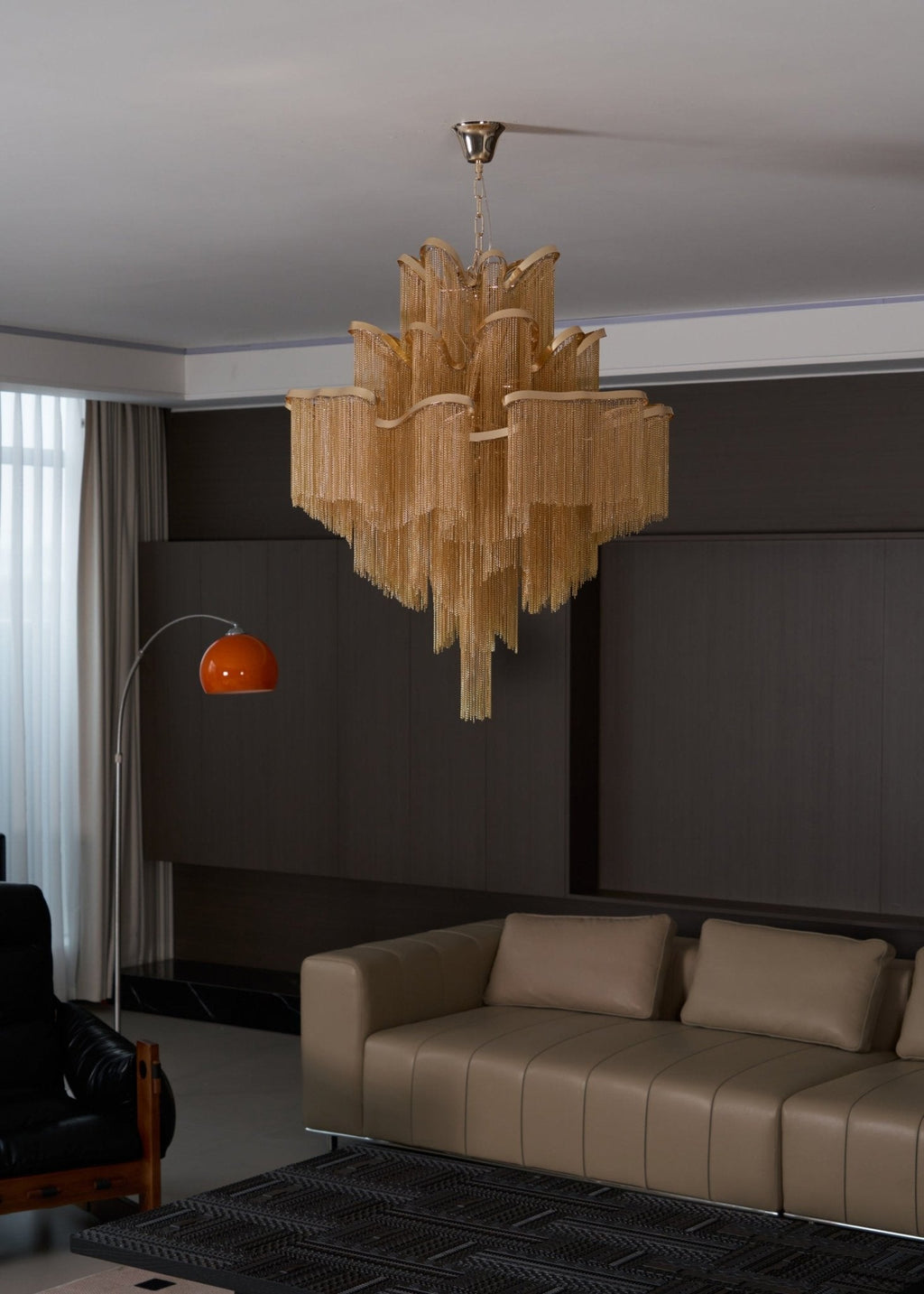 Stream Chain Chandelier-Chandelier-Manorlights