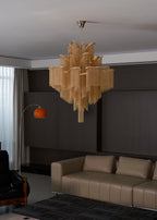 Stream Chain Chandelier-Chandelier-Manorlights